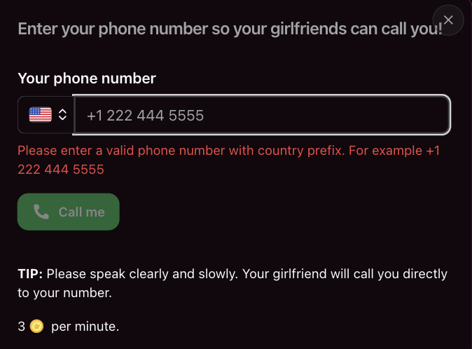 Call with your AI GF