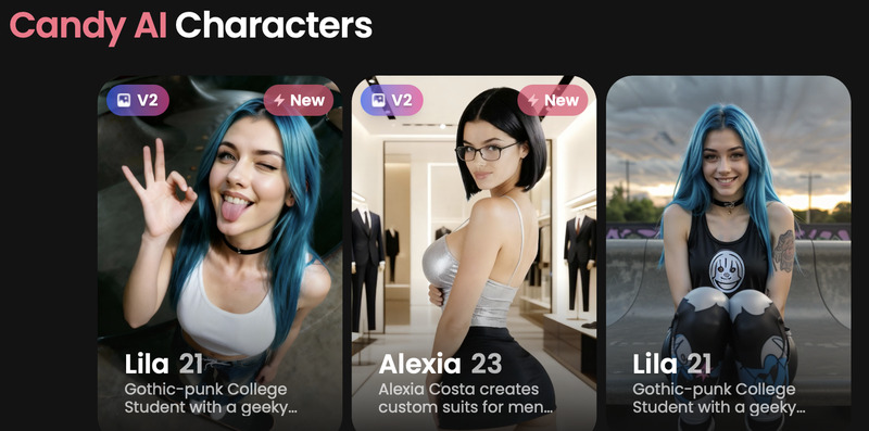 Candyai characters