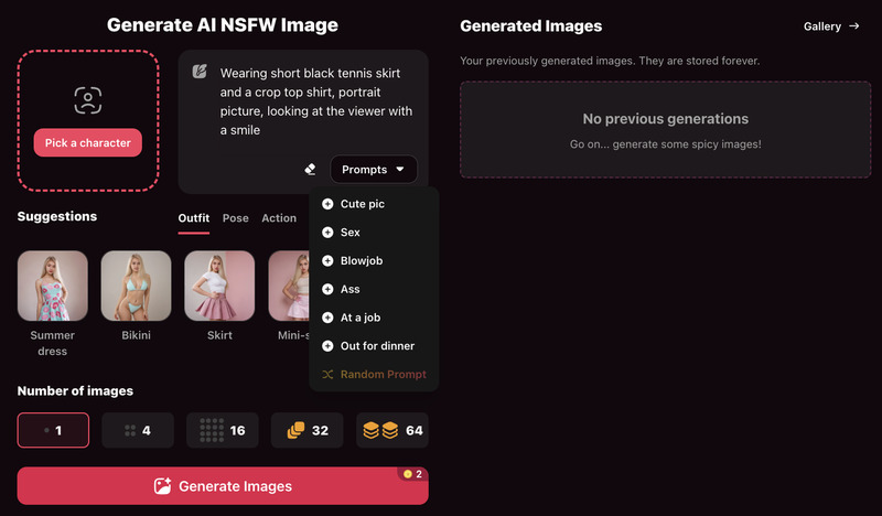 Create NSFW images