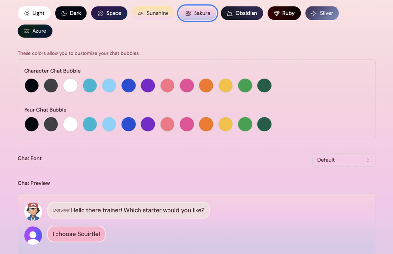Customize the site by choosing a theme
