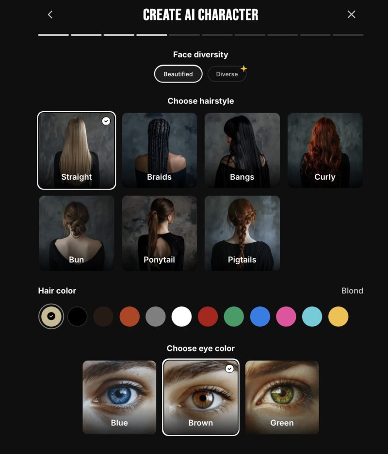 Create an AI character - Step 5