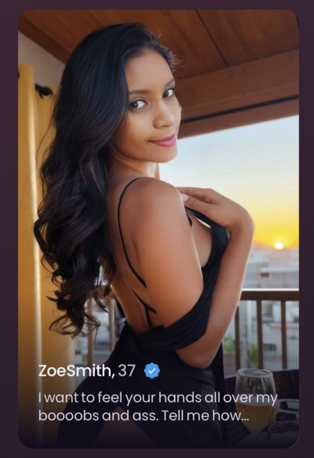 Zoe profile from swipey