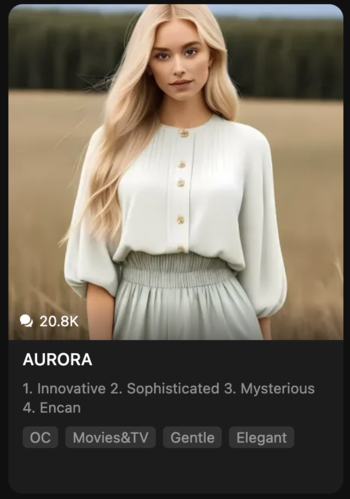 Aurora Profile frrom polybuzzAI