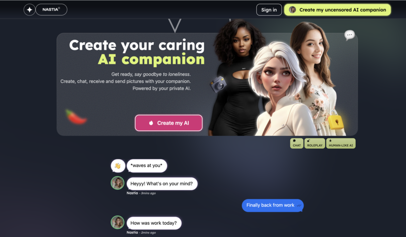 NastiaAI Homepage