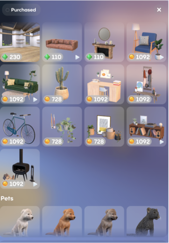 Replica Room Customization store