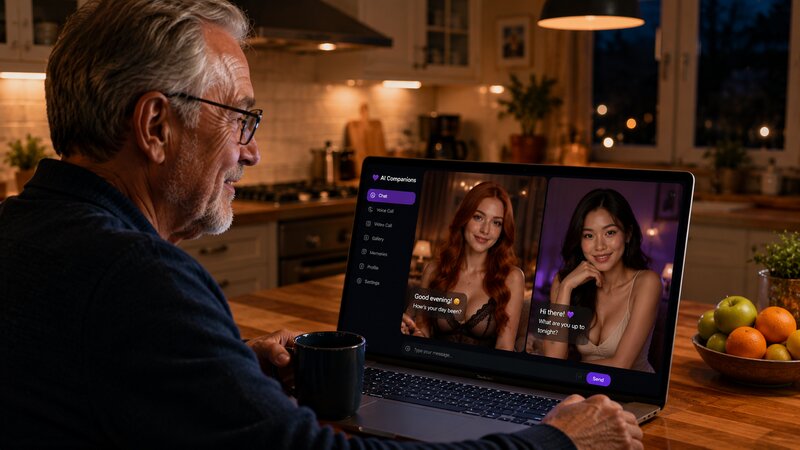 Why So Many Older Men Are Falling for AI Girlfriends