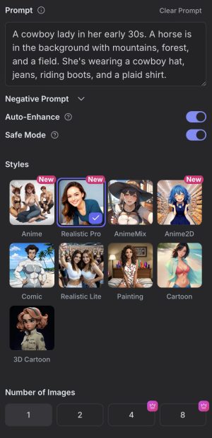 GirlfriendGPT Prompt for character image generation