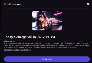 Quick pay pop up message